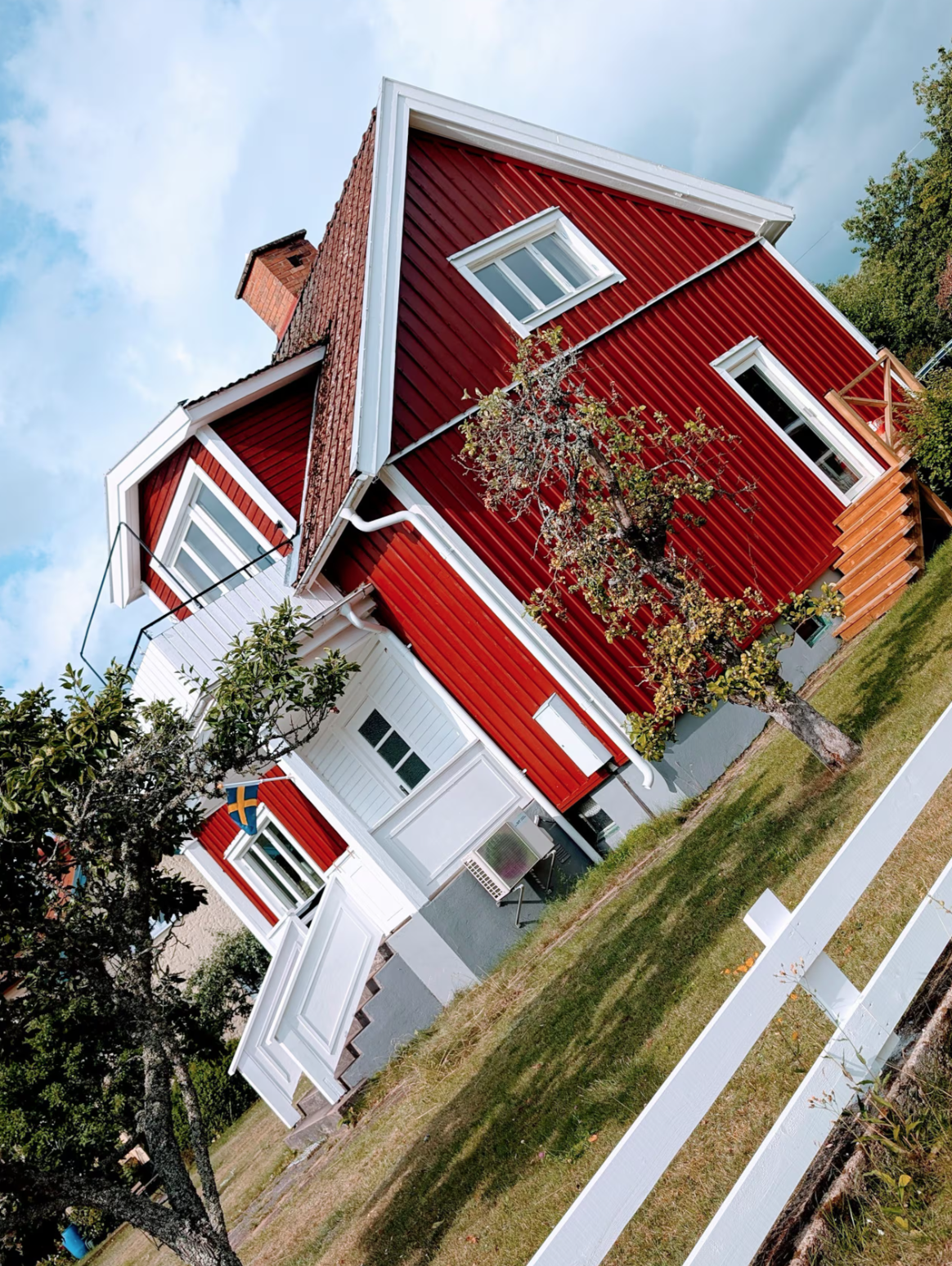 Rotes Schwedenhaus Seitenansicht